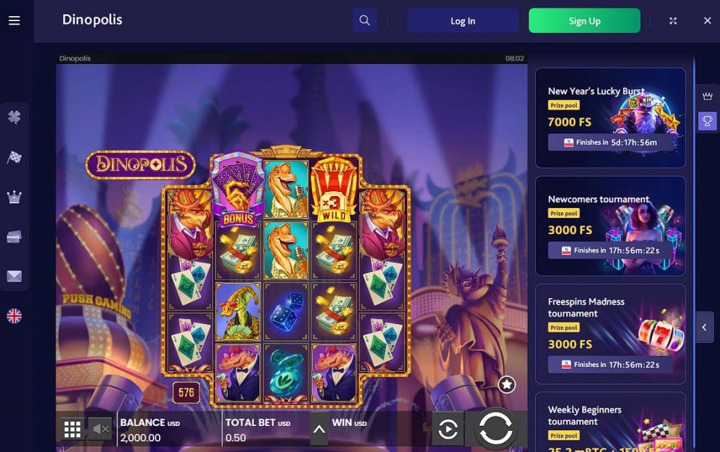 Play Dinopolis Slot Machine at 7BitCasino Online