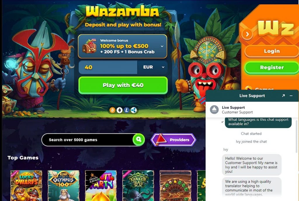 Play Dinopolis Slot Machine  at Wazamba  Casino 